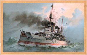 SM戦艦フリードリヒ3世 作： Hugo Graf